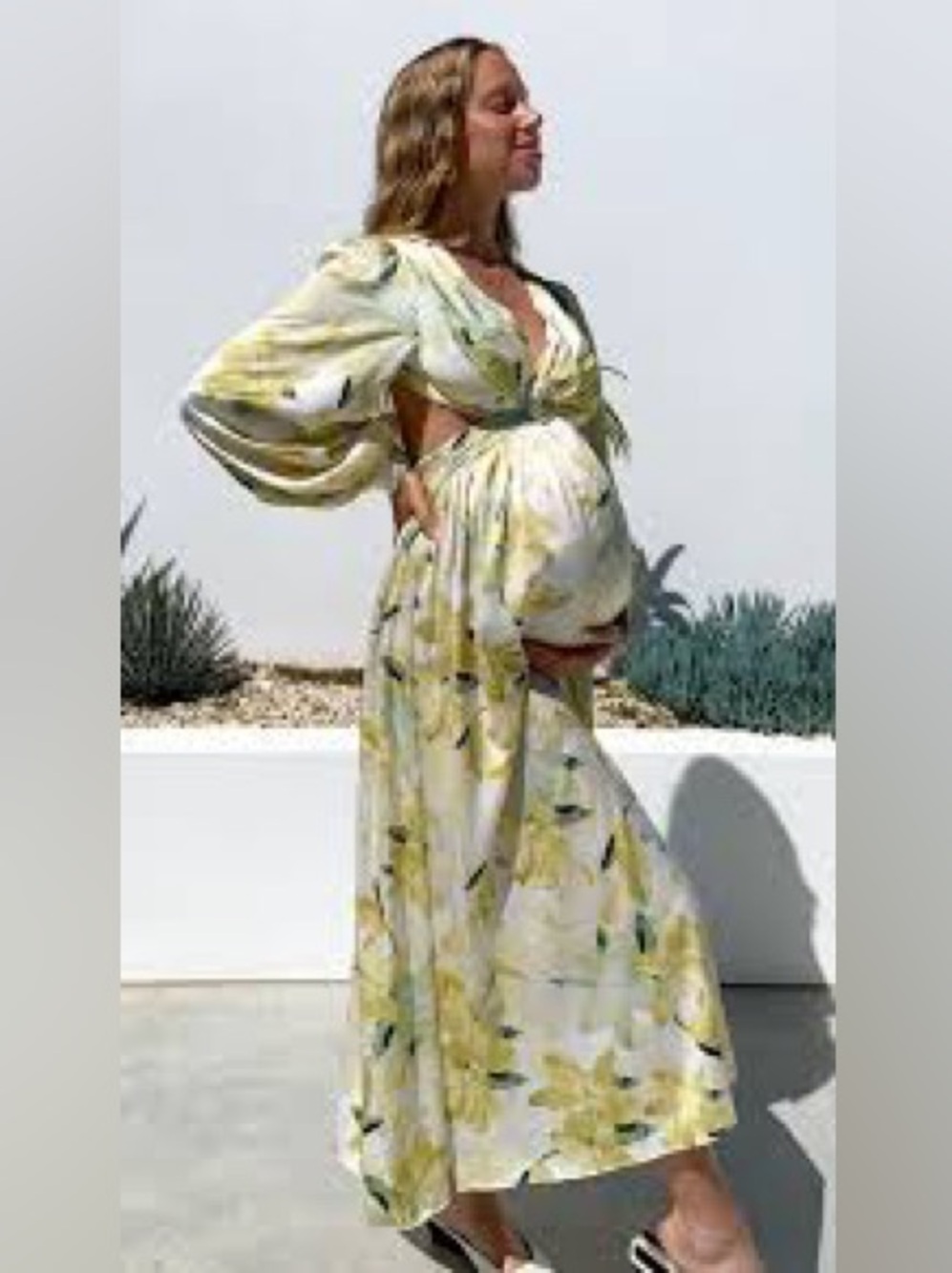 Hello Molly Relentlessly Beautiful Maxi Dress | Floral Cutout Maxi | Size M NWOT - Picture 7 of 7